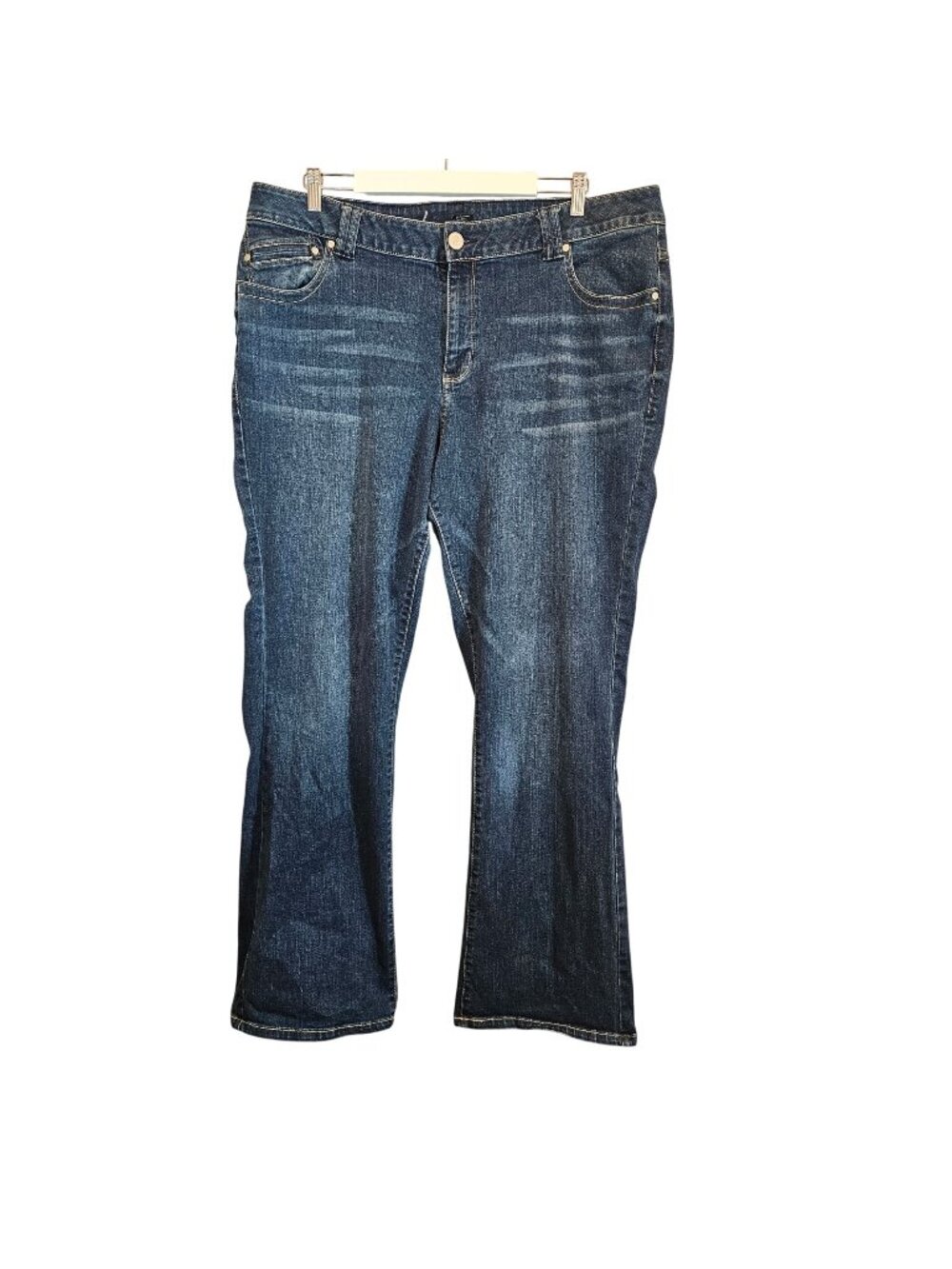 Lane Bryant Womens Slim Boot Jeans Size 22 Genius Fit Denim Blue Stretch